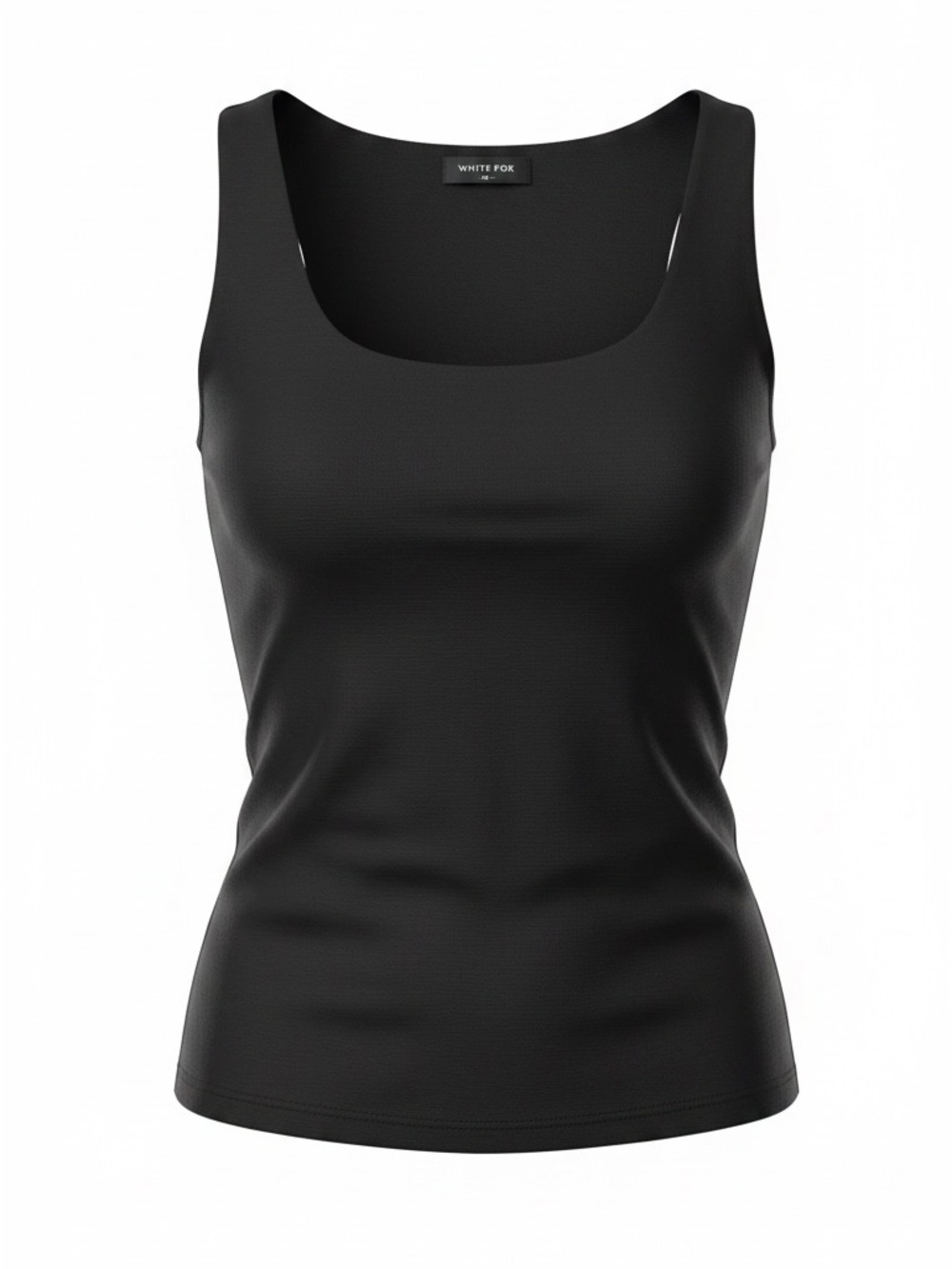 White Fox Chill Vibes I can Be Yours Tank Top Black Double Layer - Black M